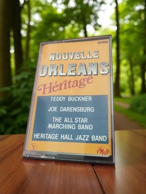 Cassette audio vintage Nouvelle-Orléans Héritage jazz rétro K7 Mode ancien
