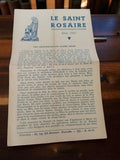 Livret religieux ancien Le Saint Rosaire mai 1947 vintage catholique Marseille
