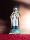 Santon ancien pâtre crèche terre cuite peint main vintage Provence