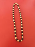 Collier vintage perles anciennes rétro, bijou d’époque pour collection ou cadeau