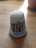 Dé à coudre souvenir Le Capitole Toulouse vintage, thimble, objet broderie