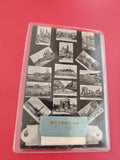 Ancienne carte postale Marseille multi-vues, philatélie, noir et blanc vintage