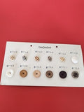 Lot vintage boutons anciens avec présentoir commercial manufacture couture Franc