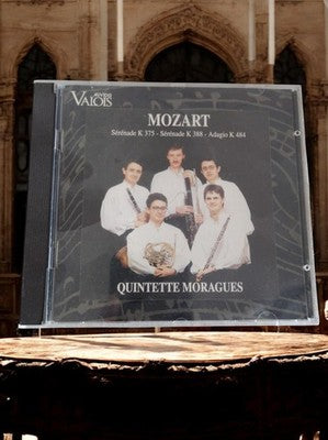 CD Mozart Quintette Moragues Auvidis Valois Sérénades K375 K388 Adagio K484 Vint