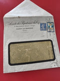 Ancienne enveloppe timbrée Société Papeteries Aubry Clichy oblitérée philatélie