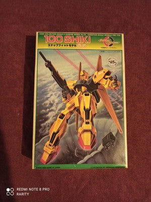 Maquette Bandai 100 Shiki Gundam vintage, boîte illustrée Japon années 80