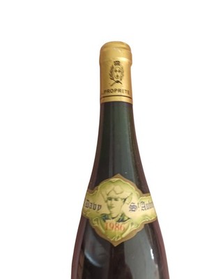 Bouteille vin ancien Coteaux du Layon 1986 Domaine Roche Moreau blanc