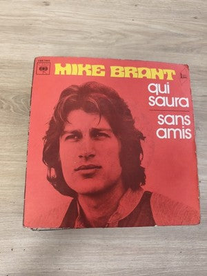 Vintage 45 tours Mike Brant "Qui saura / Sans amis" pochette rouge CBS 7969