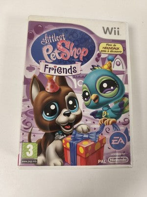 Boite seule Littlest Pet Shop Friends Nintendo Wii sans jeu, visuel animaux fête