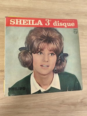 Vinyle ancien 45 tours Sheila vintage, disque rétro collection occasion état