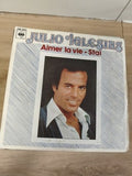 Vintage 45T Julio Iglesias Aimer la vie Stai CBS 6307 pochette photo d'époque