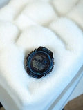 Montre digitale homme Lasika rétro bleu noir vintage, montre-bracelet ancien