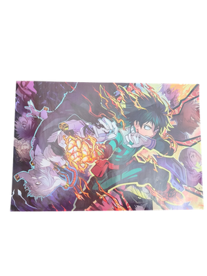 Poster My Hero Academia Deku Bakugo Shigaraki anime manga décor mural