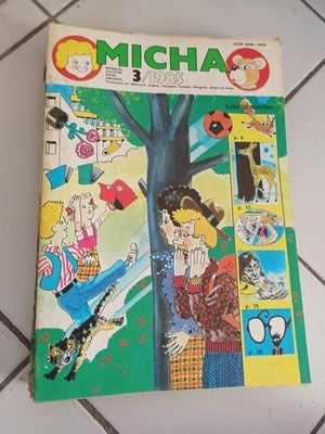 Revue jeunesse MICHA n°3/1985 ancien magazine illustré vintage années 80
