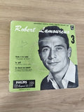 Vinyle 45T ancien Robert Lamoureux rétro, disque collection vintage en l'état