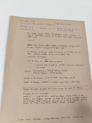 Lettre administrative manuscrite 1788, notaire royal, papier vergé XVIIIe