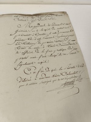 Lettre manuscrite administrative 1814, greffe civil Saint-Étienne