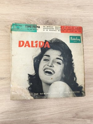 Vinyle 45 tours ancien Dalida rétro, disque collector vintage chanson française