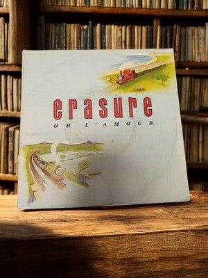 Vinyle 45 tours Erasure Oh L’Amour vintage rétro pochette train collector