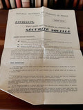Brochure ancienne étudiants sécurité sociale 1949-50 Mutuelle nationale rétro