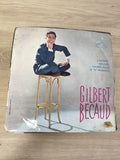 Vinyle 45 tours vintage Gilbert Bécaud pochette originale, L'Absent, Galilée