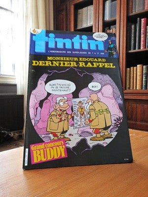 Magazine Tintin ancien édition collector – Dernier Rappel, vintage BD
