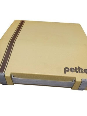 Machine à écrire Petite Super International vintage, rétro beige, AZERTY ancien