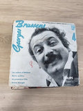 Vinyle 45T ancien Georges Brassens EP Philips, pochette originale, 4 titres