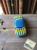 Voiture miniature Disney Cars vintage métal bleu jaune OFFICIAL