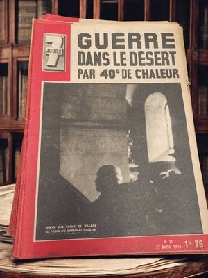 Magazine 7 Jours 1941 Guerre désert vintage presse ancienne rétro
