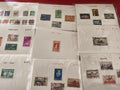 Lot anciens timbres collection vrac monde France Vietnam philatélie vintage