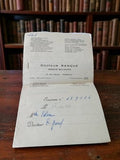 Ordonnance ancienne Dr Ranque biologie Marseille 1951 vintage France médical
