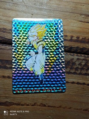 Carte Dragon Ball Z holographique Cardass Série 1 vintage Gotenks