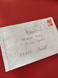 Ancienne enveloppe oblitérée 1997 Le Puy-en-Velay timbre rouge philatélie France