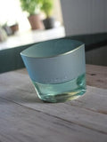 Flacon parfum Lanvin vintage, verre soufflé, design moderne, miniature