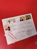 Ancienne lettre vintage timbres oblitérés Maroc express philatélie collection