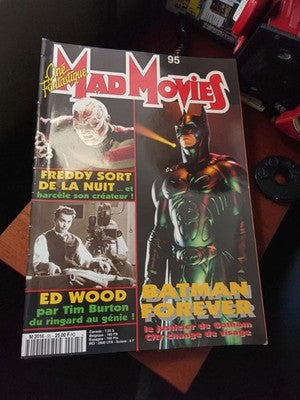 Magazine Mad Movies n°95 vintage Batman Forever Freddy Ed Wood très bon état