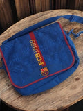 Sacoche bandoulière FC Barcelone vintage bleu officiel, FCB 1899, accessoire fan
