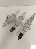 Lot de pampilles anciennes cristal pour lustre décoratif, embouts variés