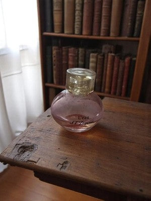 Miniature parfum L'eau S.T. Dupont vintage flacon ancien verre rose
