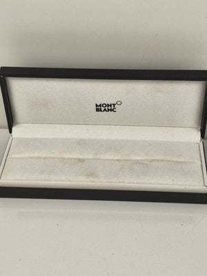 Écrin Montblanc pour stylo plume, gainage noir, crème siglé étoile