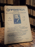 Revue ancienne Conférencia 1922 journal universitaire vintage Université Annales