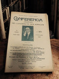 Revue Conférencia université Annales 1921 ancien journal conférence vintage
