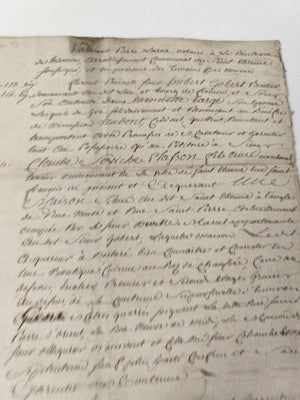 Lettre manuscrite administrative 1813, timbres fiscaux, papier vergé XIXe