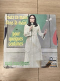 Vinyle 45 tours ancien rétro Nana Mouskouri occasion collection état à restaurer