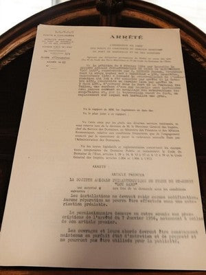 Document administratif ancien Arrêté Occupation Port Marseille 1965 Bouches-du-R