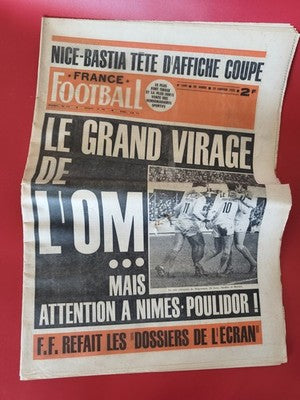 Ancien journal vintage football OM Le Grand Virage Marseille collection rétro ra