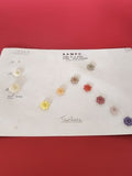 Lot vintage boutons anciens avec présentoir commercial manufacture couture Franc