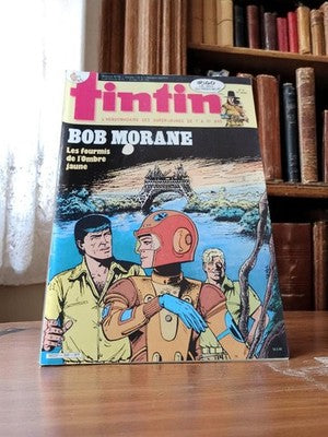 Magazine Tintin vintage Bob Morane années 80, couverture illustrée rare