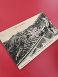 Ancienne carte postale oblitérée La Turbie train chemin de fer collection